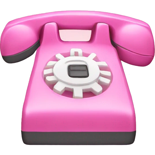 pink phone emoji