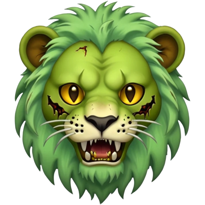 Zombie lion  emoji