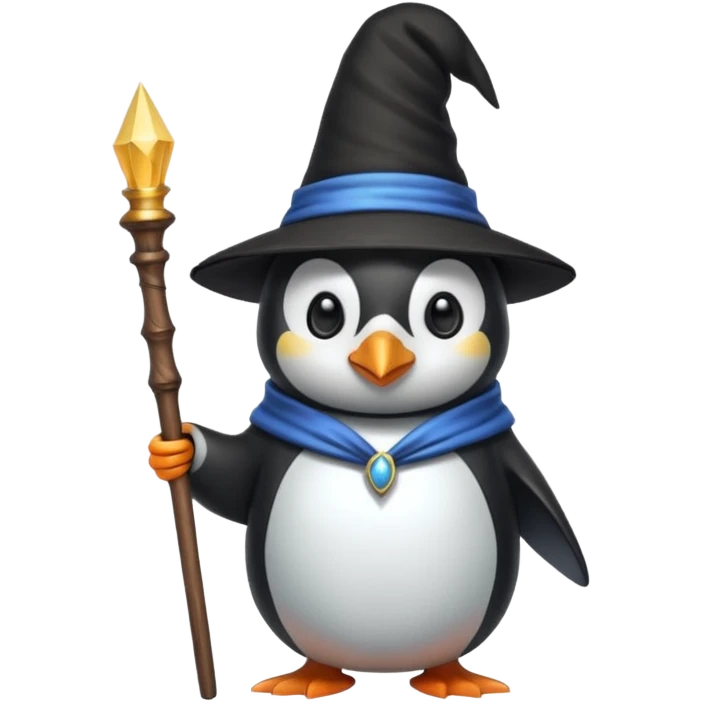 Penguin Wizard emoji