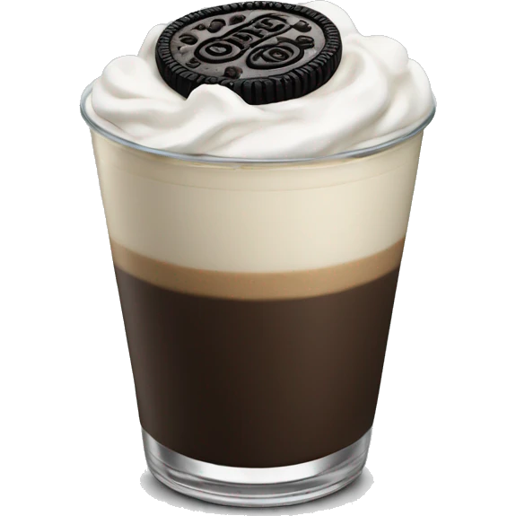 Oreo latte emoji