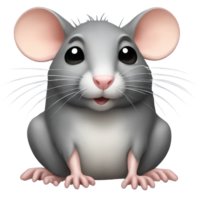 rat with a laze emoji