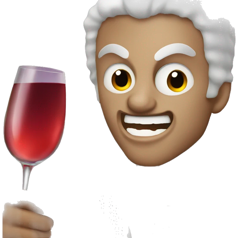 vampire drinking wine emoji
