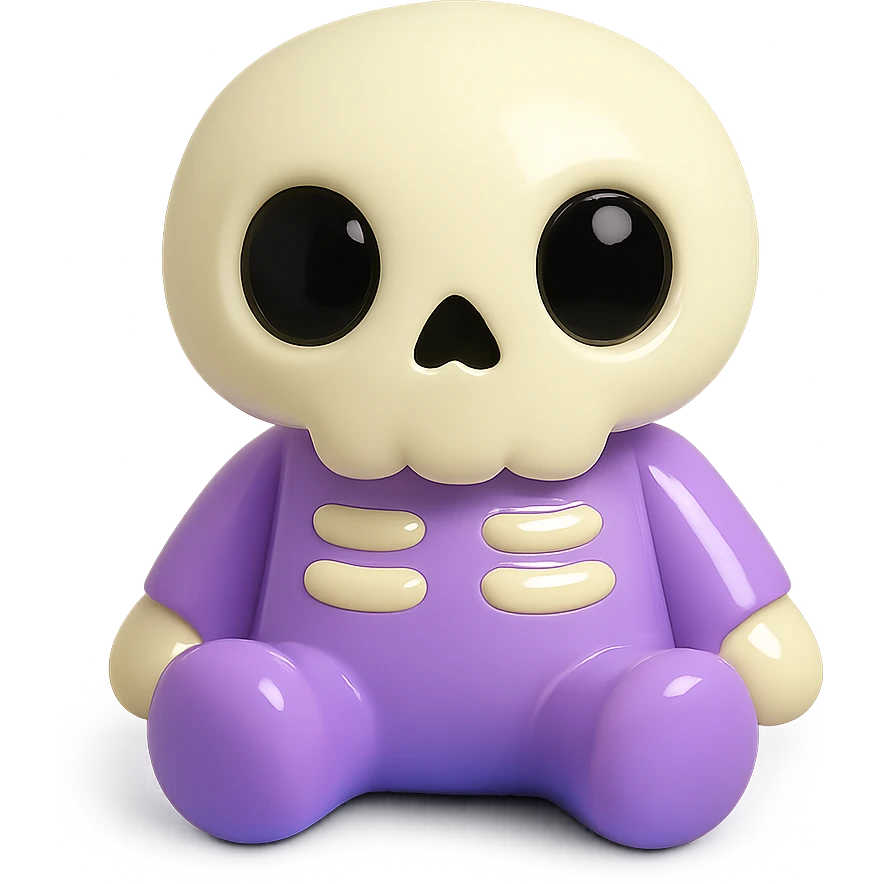 robot toy, vinyl figure style, smooth glossy pastel colors, designer toy aesthetic emoji