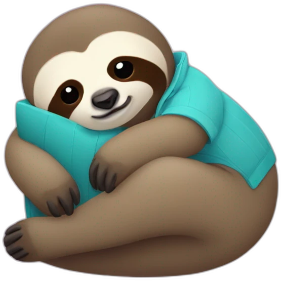 do not disturb sloth emoji