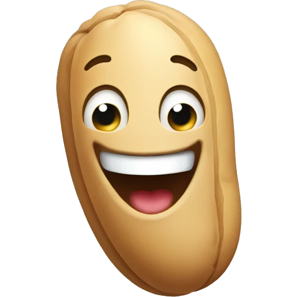 Laughing peanut emoji