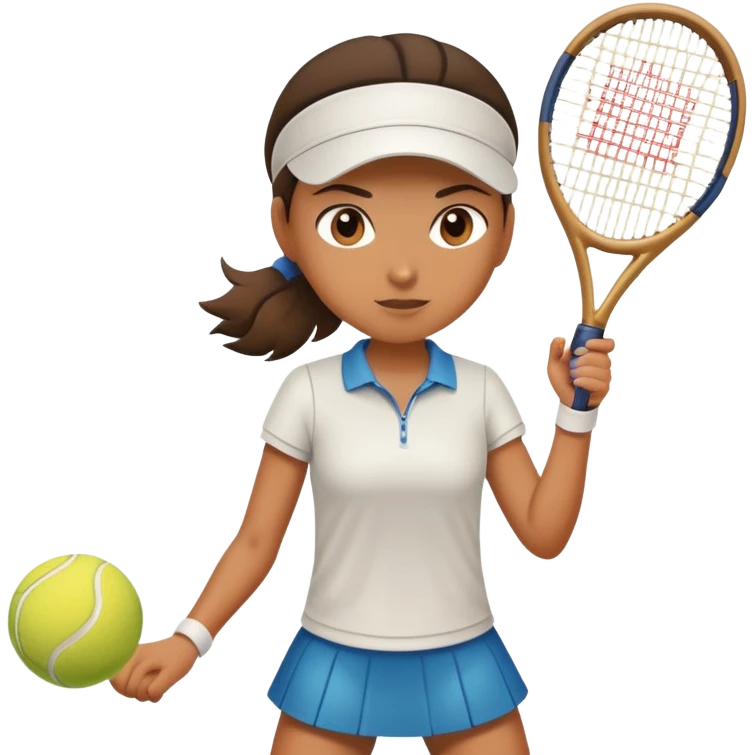 Chica jugando tenis  emoji