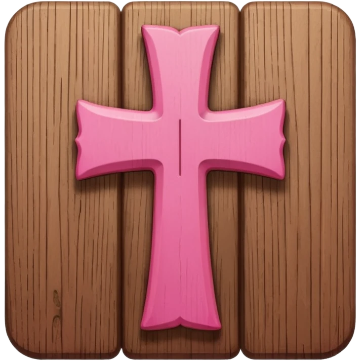 Pink cross emoji