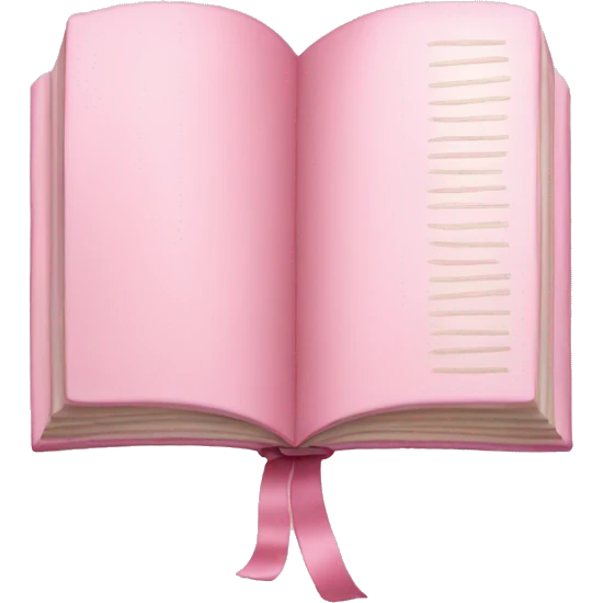 pastel pink book emoji