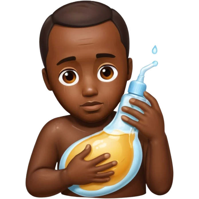 P diddy covering himself with baby oil emoji