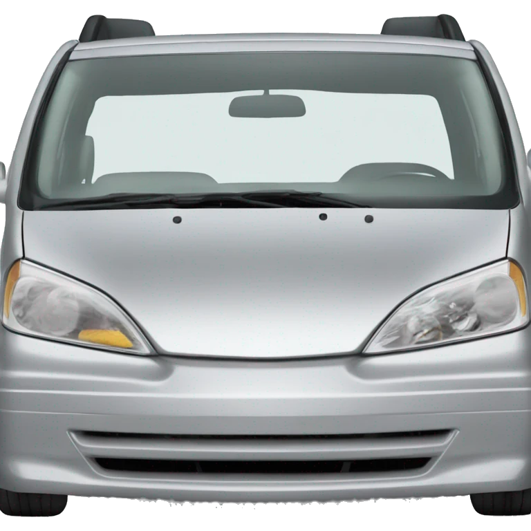 Silver Honda minivan emoji
