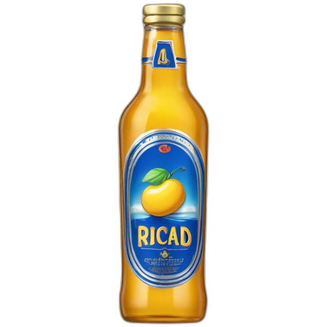 la bouteille de Ricard Pastis de Marseille 51, une boisson anisée emblématique au cœur 45 pour un plaisir rafraîchissant emoji