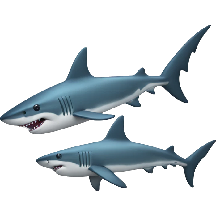 shark in ocean emoji