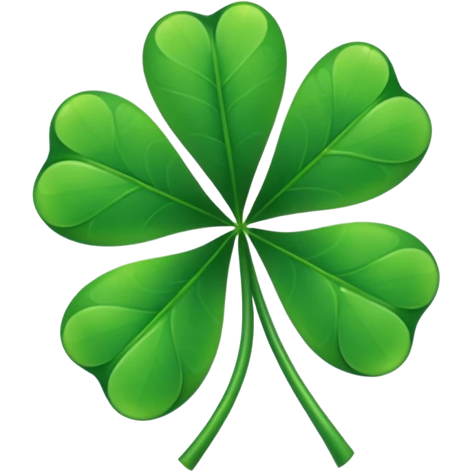 Make a Emoji of five leaf clover only not the lipstick only the 5 leaf clover emoji