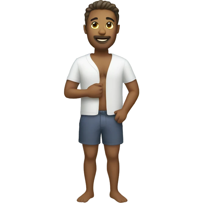 man on beach emoji