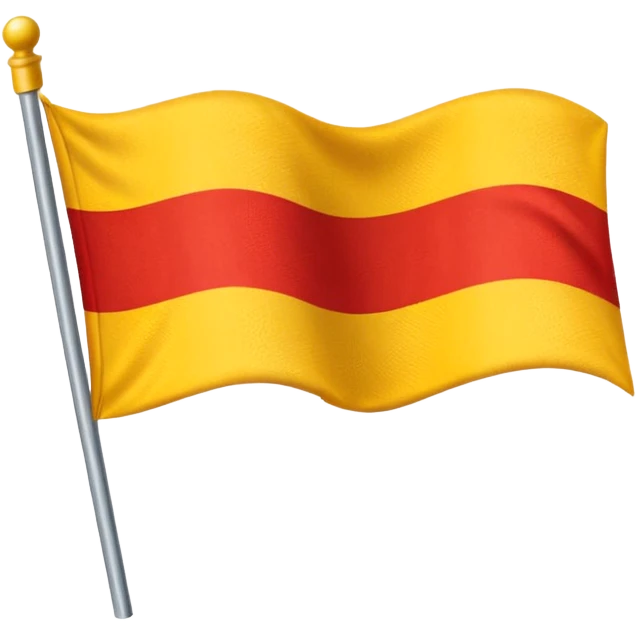 yellow and red flag  emoji