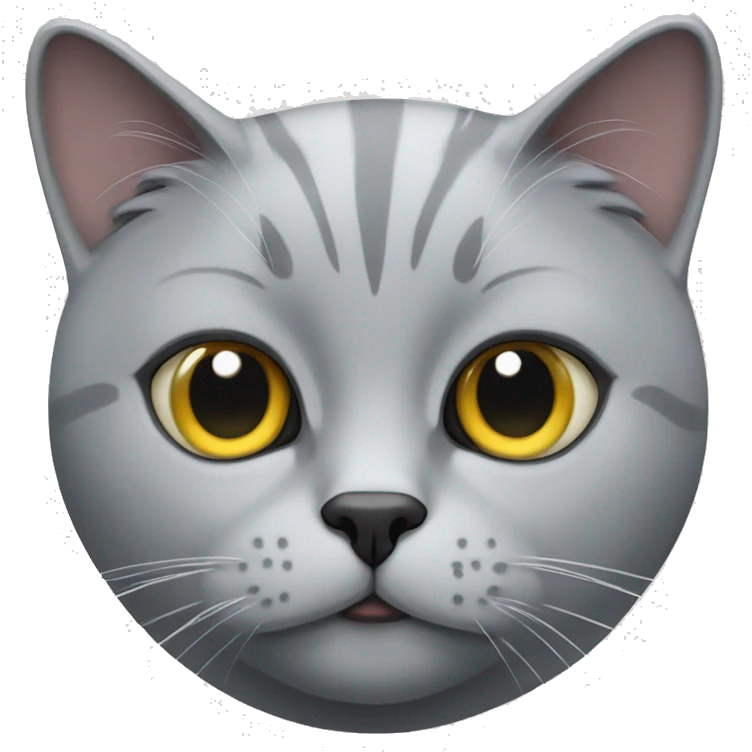 British silver cat emoji