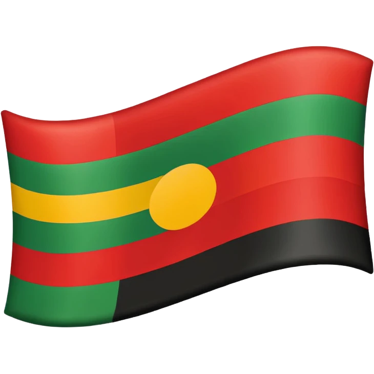 Pan African flag emoji