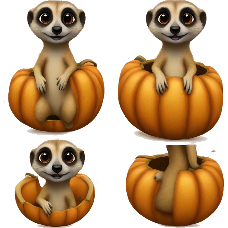 Meerkat pumpkin emoji