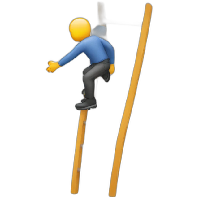 person on a ladder emoji