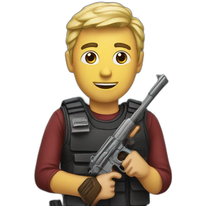 Elon with guns emoji