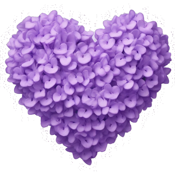 lilac heart emoji