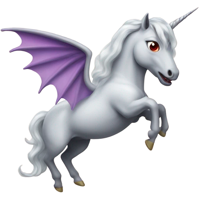 A flying devil unicorn emoji