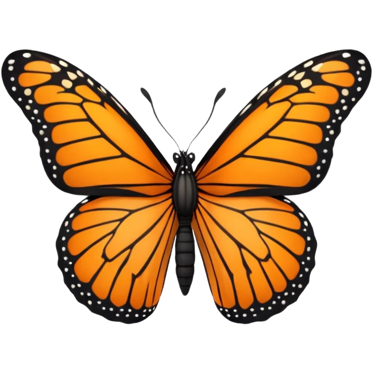 Monarch butterfly emoji