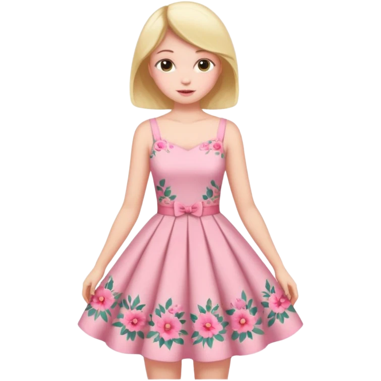 دختری که درحال لباس پوشیدن است emoji