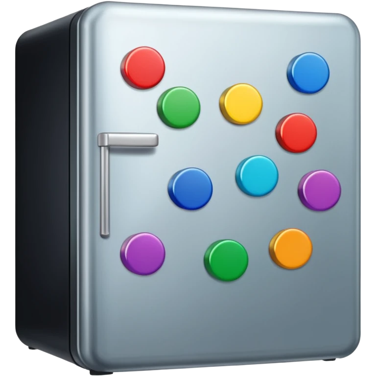 fridge with lots of magnets emoji