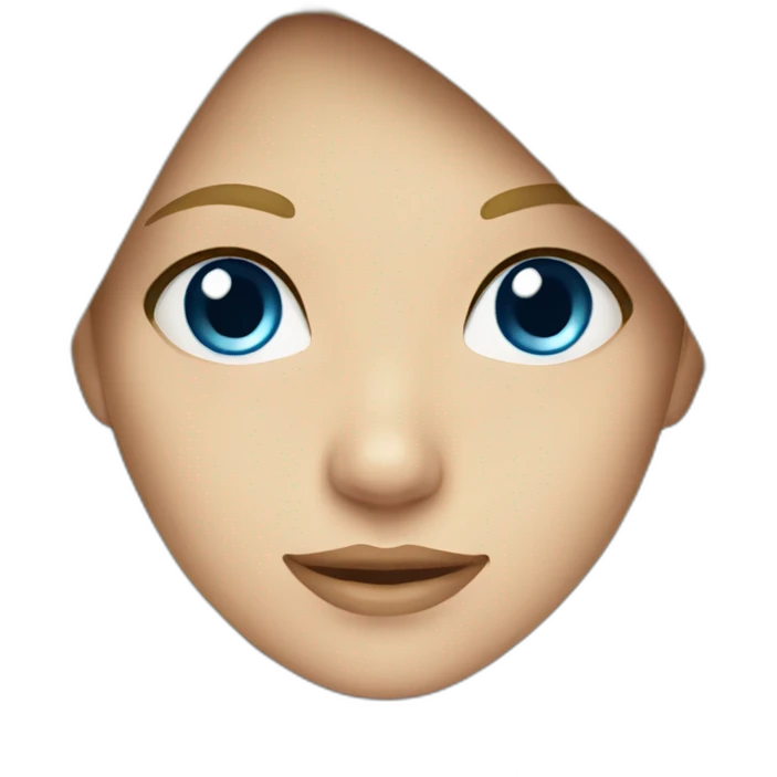 blonde girl blue eyes emoji