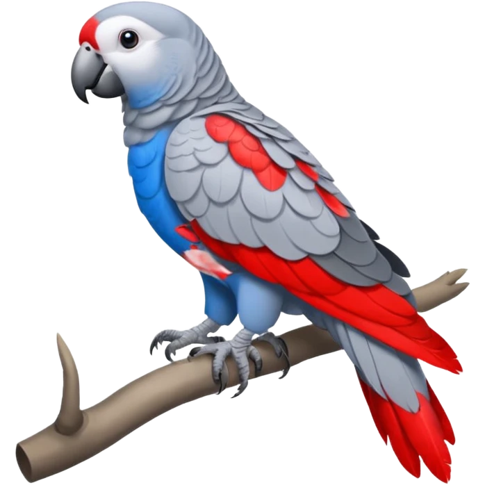 African grey parrot emoji
