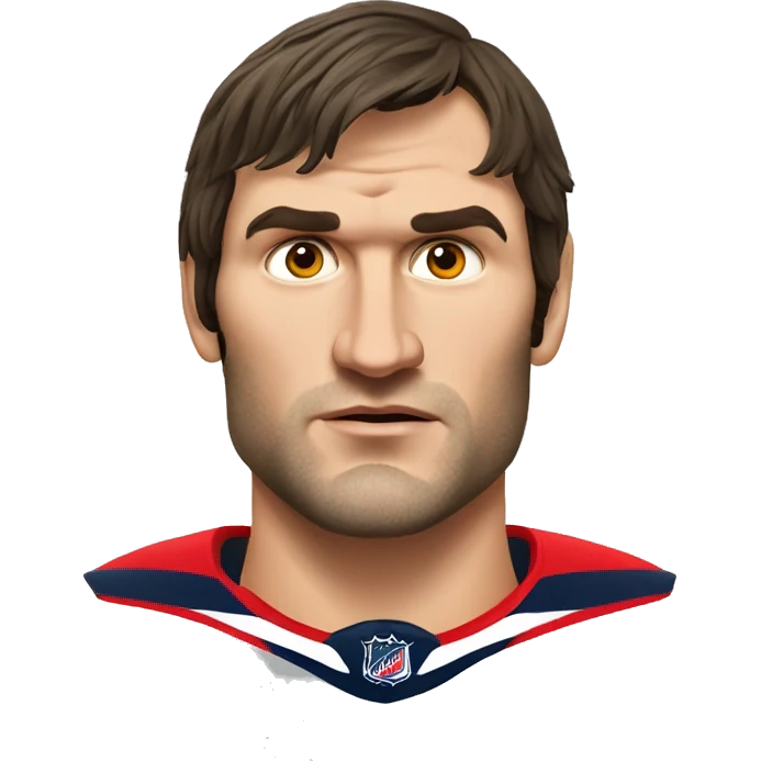 Alexander Ovechkin Realistic seriously face emoji