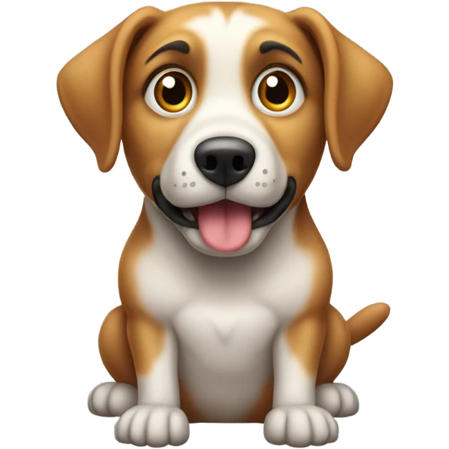 dog waiting emoji