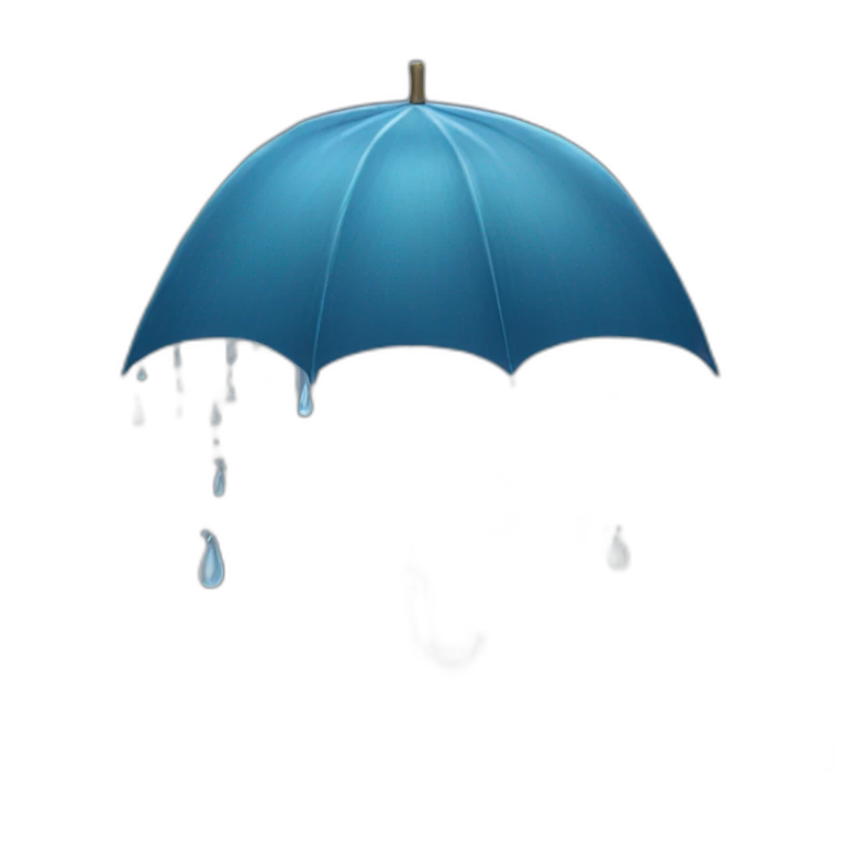 La pluie emoji