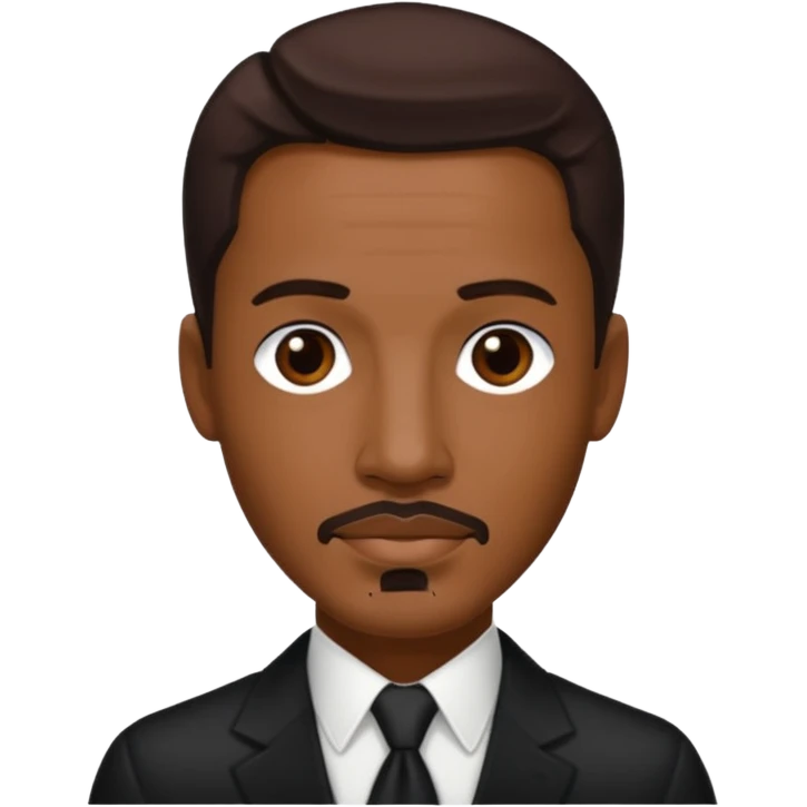 Ralph Tresvant with dark brown hair emoji