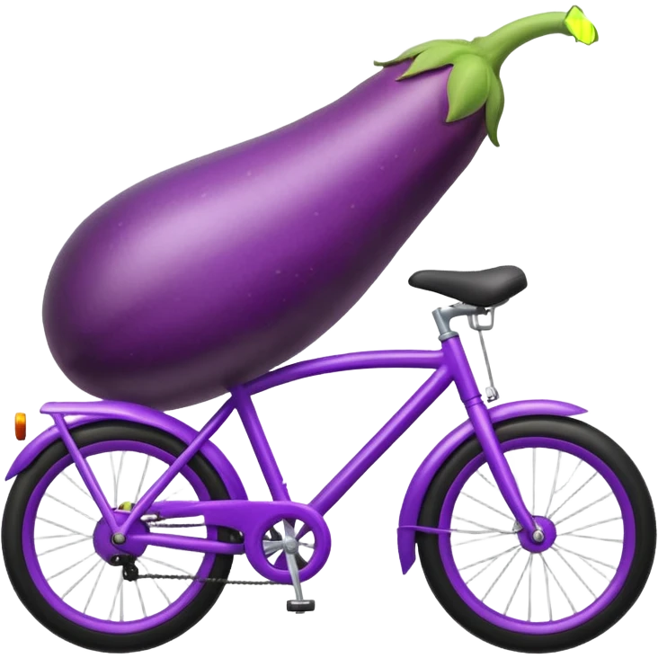 egg plant on a bike emoji