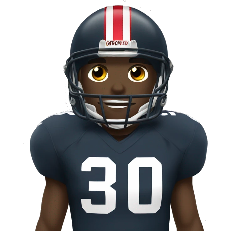 Football player #30 emoji
