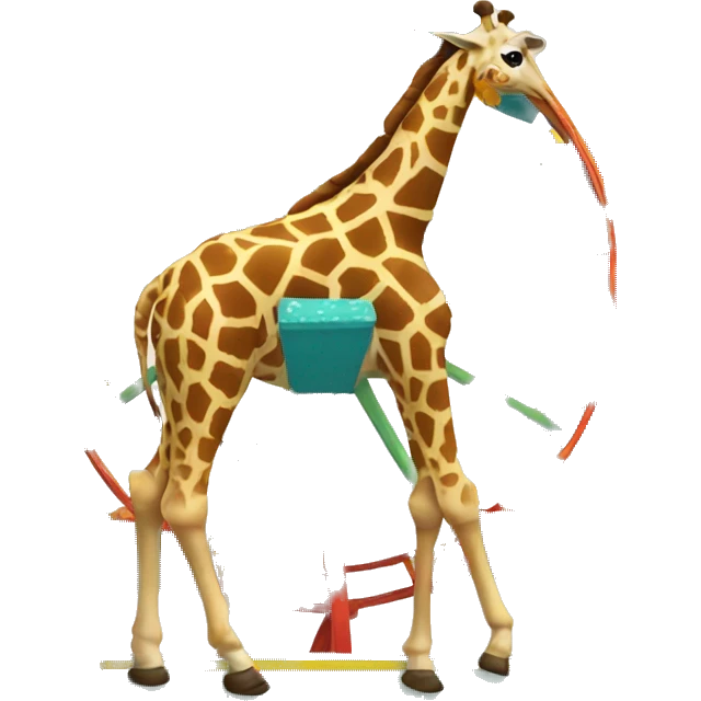 giraffe combines with ferris wheel emoji
