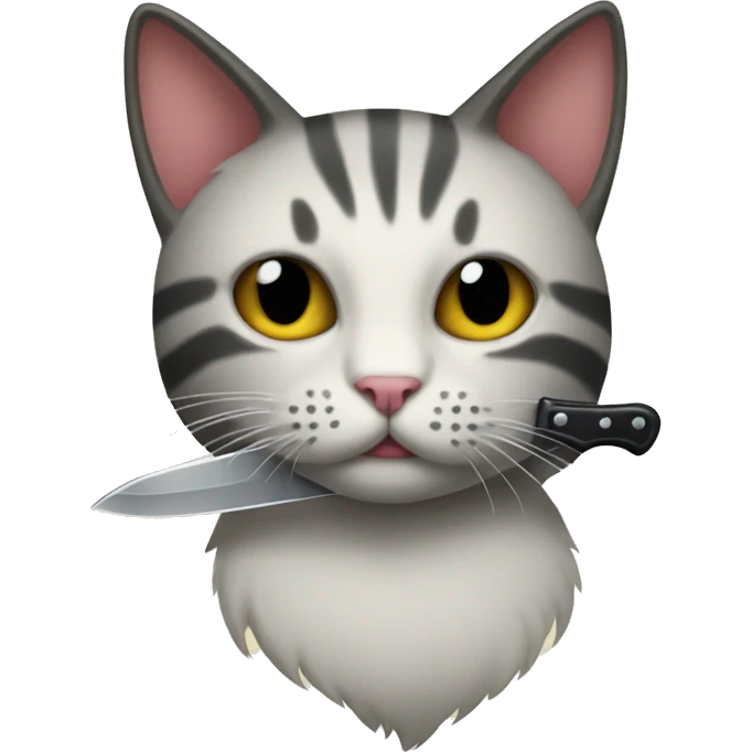 knife cat emoji