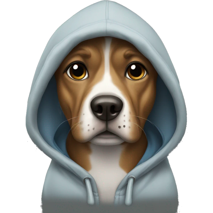 Dog in hoodie emoji