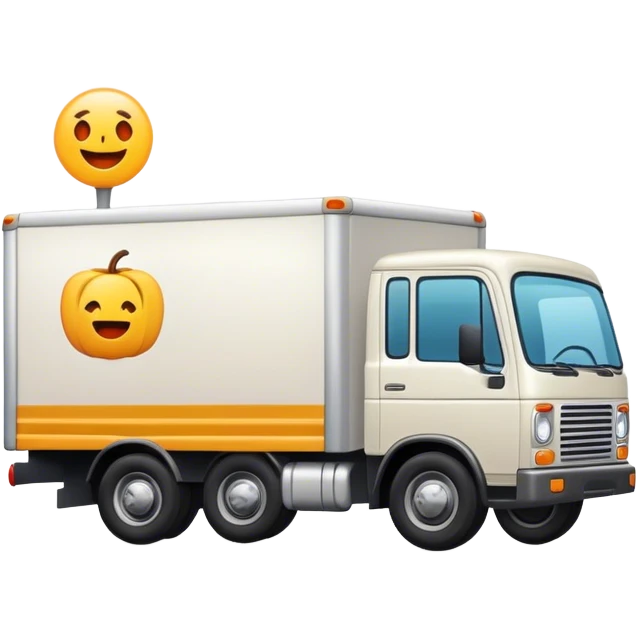 Truck in store emoji