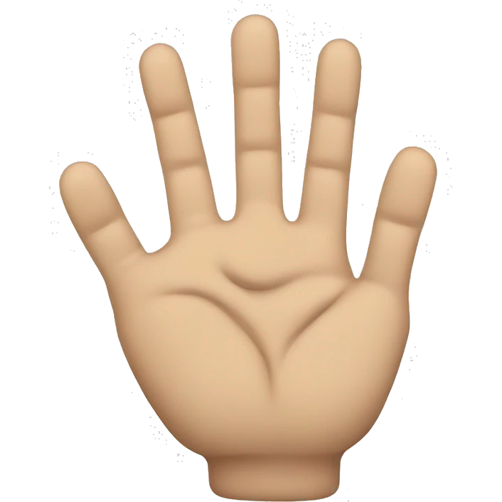 Broken hand emoji