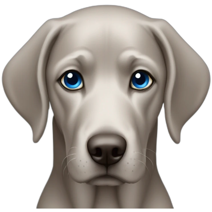 weimarauner with blue eyes emoji