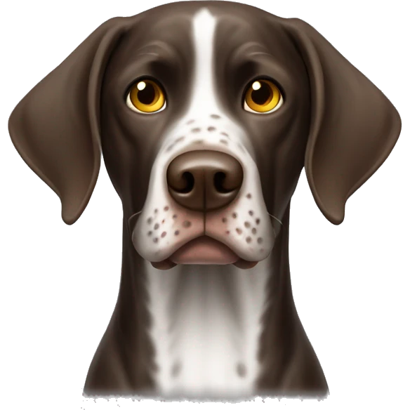 Angry german shorthaired pointer  emoji