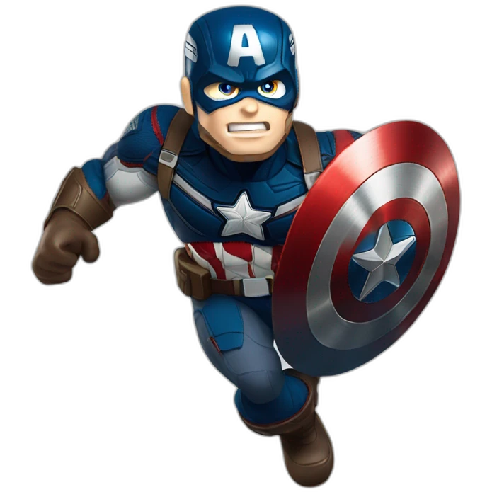 Captain america throwing this shield emoji