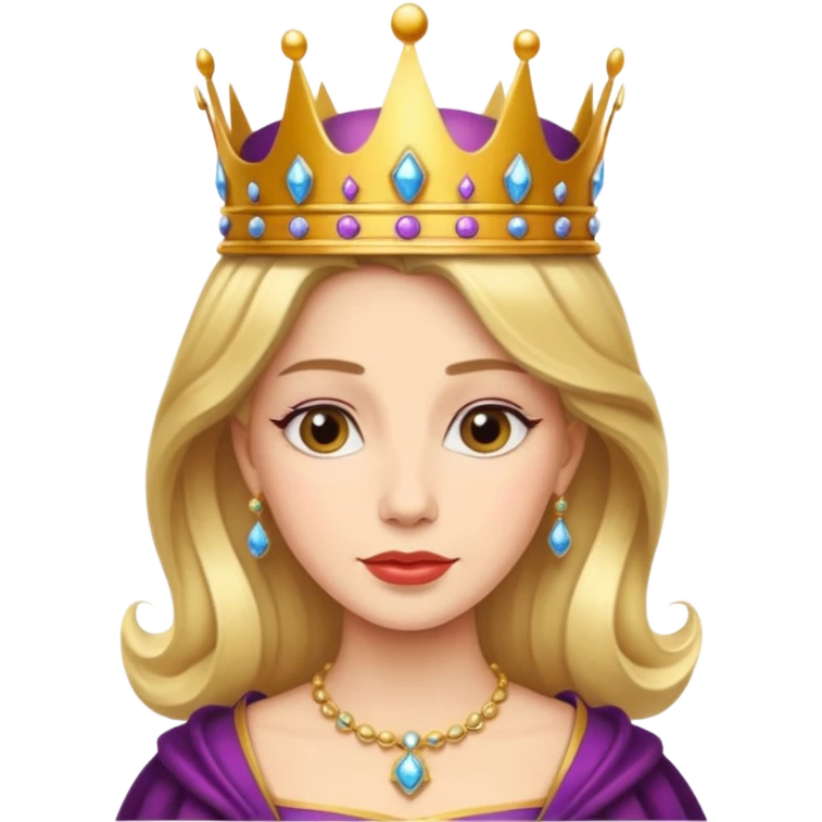 queen with crown emoji