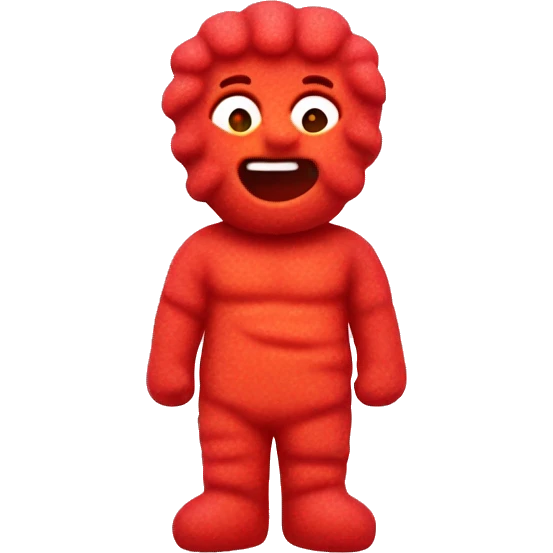 Red sour patch kid emoji