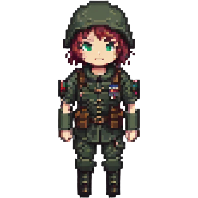 female soldier emoji