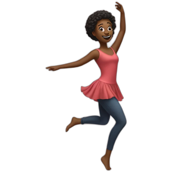DANCING PERSON WITH ALEXA emoji