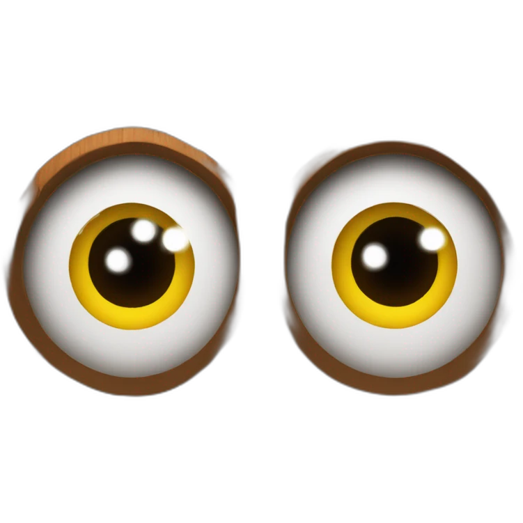 Wood log with eyes emoji